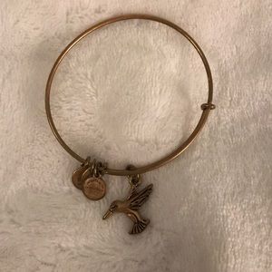 Alex and Ani gold hummingbird bracelet